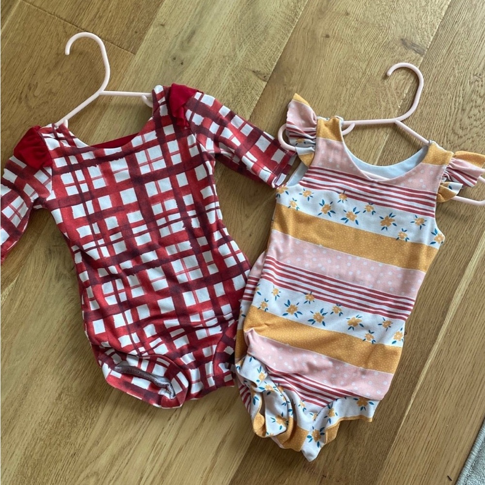 Toddler leotards Busy bod leos set 3T